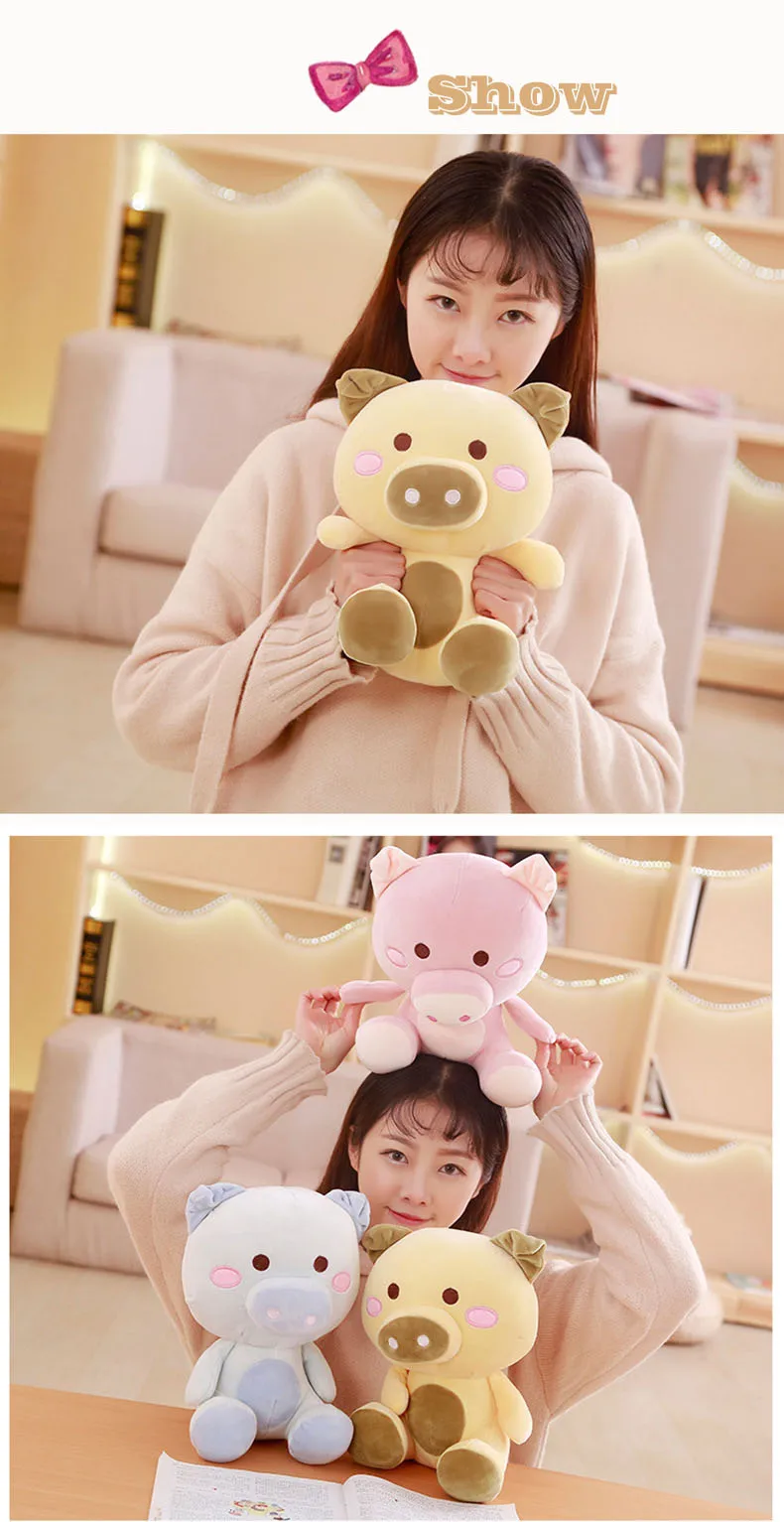 30 см модные изысканные игрушки хобби мягкие животные плюшевые милая мягкая игрушка "Поросенок" подарок на день рождения для девочек с прекрасные сумки