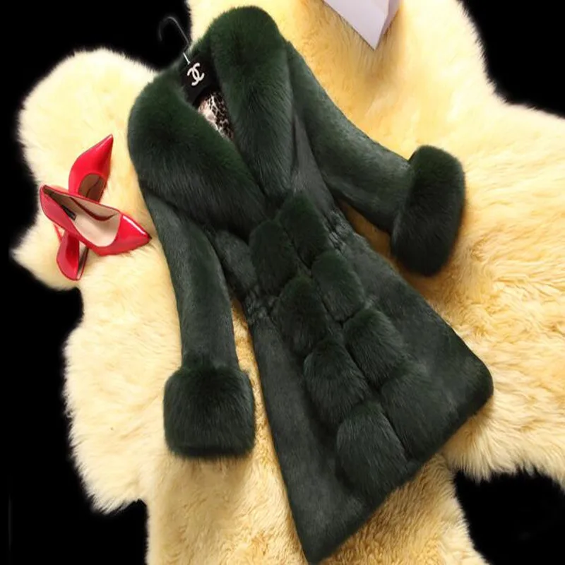 Горячее предложение новинка 2019 Женское зимнее пальто с искусственным лисьим
