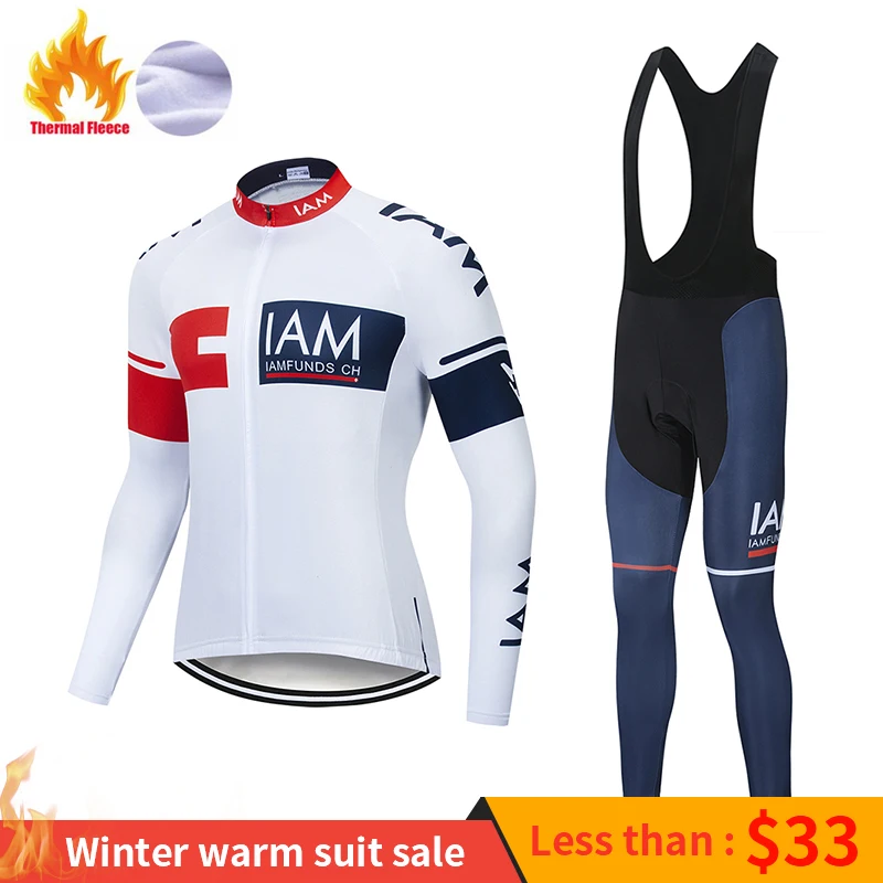 High Quality new IAM Long Sleeve Team Warm winter Cycling Jerseys new Long sleeve Suit Cycling Clothing/Ropa Ciclismo