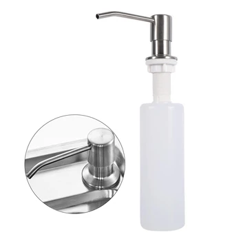 

Durable Pump Hand Wash Easy Install Bathroom Soap Dispenser Refill Stainless Steel With Bottle Detergent Lotion Kitchen Sink
