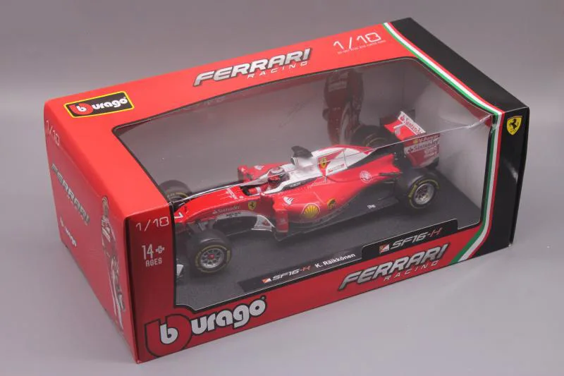 Bburago 1:18 1/18 2016 Ferrari SF16-T Kimi · Raikkonen No7 Formula 1 F1 гоночный автомобиль Транспортное средство литье под давлением дисплей Модель Игрушки для