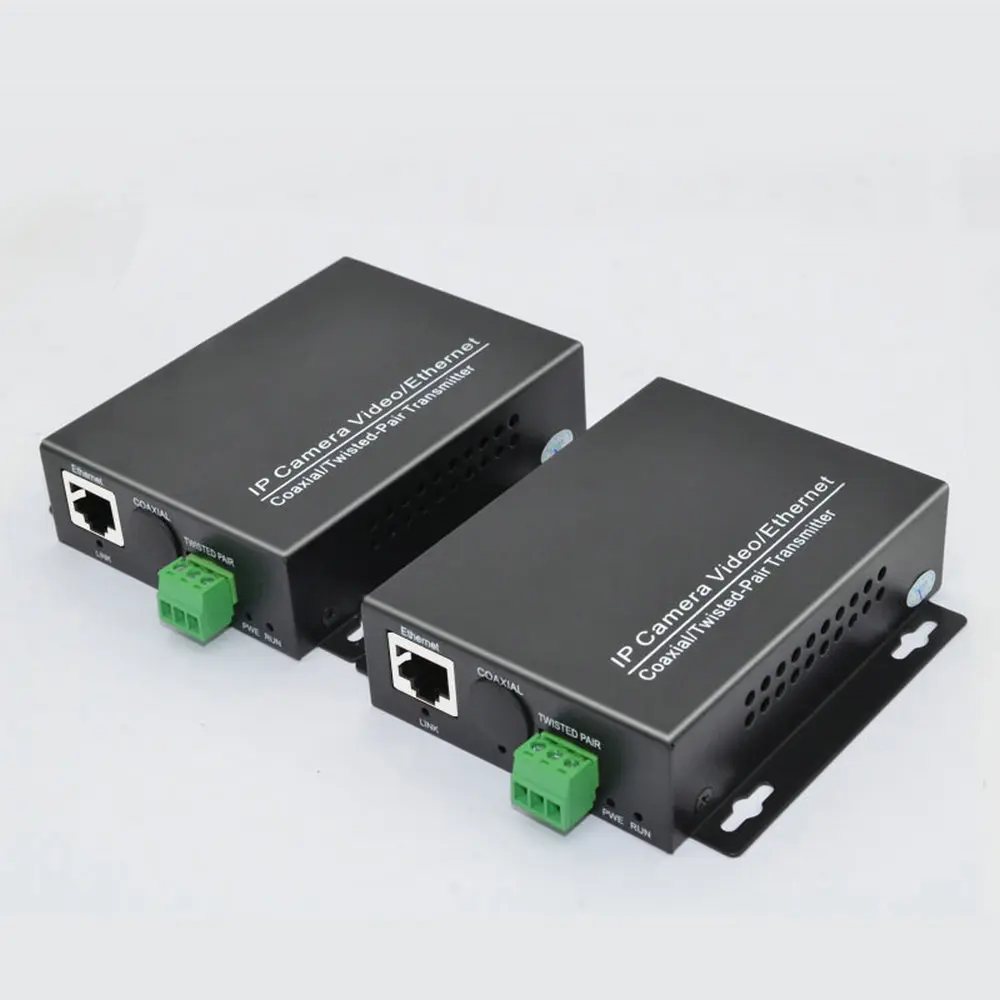 Одна пара Ethernet удлинитель через витой конвертер 2 км для ip-камер IP видео передатчик через витой