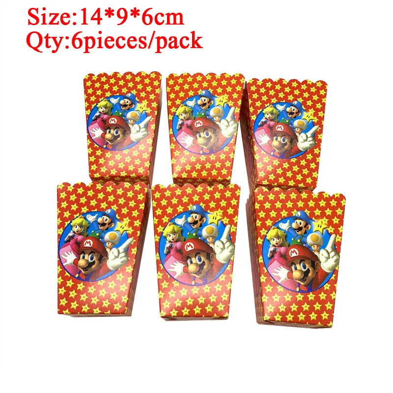 Вечерние принадлежности Super Mario Bros, скатерть, одноразовая посуда, набор баннеров для вечеринки, вечерние баннеры Super Mario, украшения
