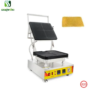 

Electric wafer waffle making machine wafer biscuit moulding machine crispy egg roll maker machine Ice Cream Cone Machine