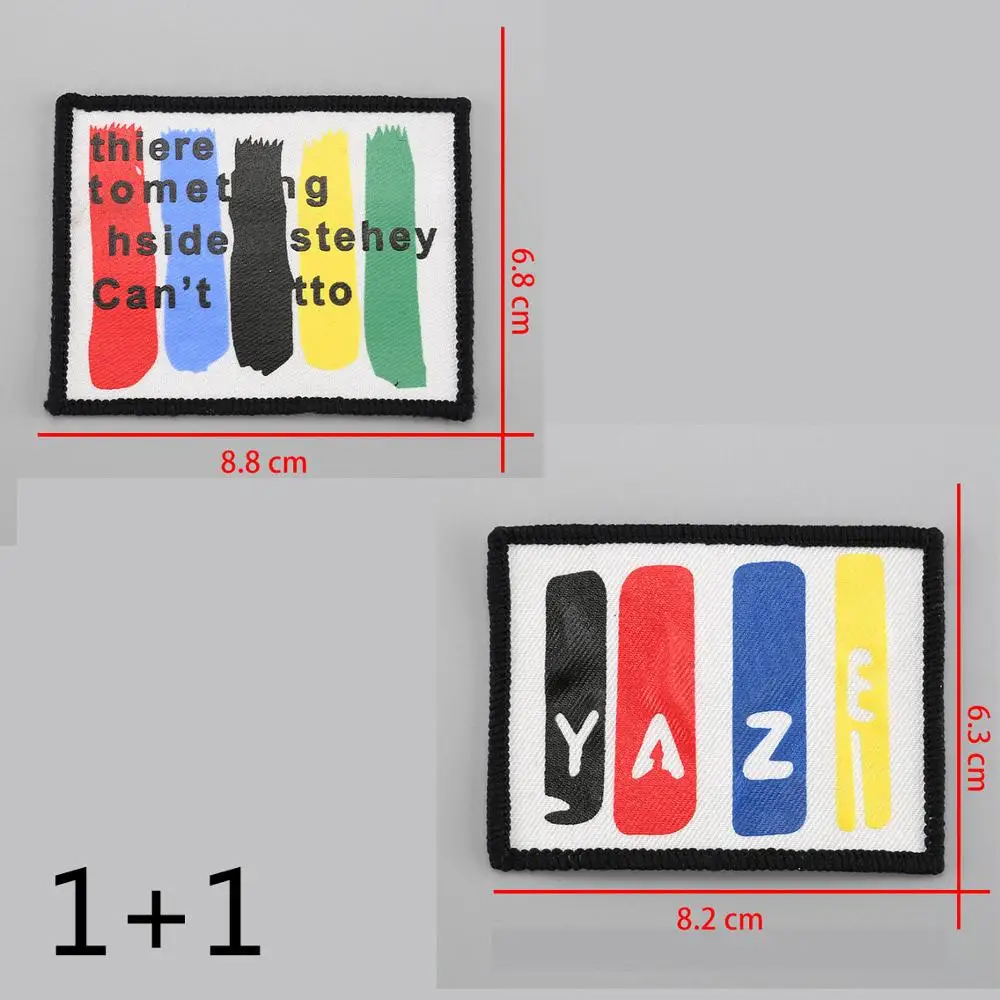 Новая мода DIY Аппликация Вышивка костюм украшения наклейки аксессуары значок панк-рок - Цвет: 1and1b