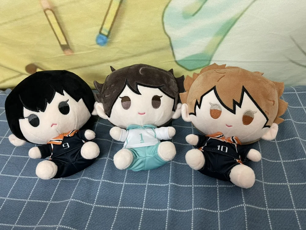 COSJK Anime Haikyuu Tobio Kageyama Shoyo Hinata Oikawa Tooru Cute Plush Doll Stuffed Toy Change Suit Dress Clothing 20cm -Zentai shop online