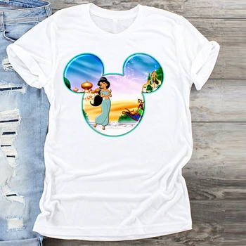 

Female Tees Camisa Mujer Print T-shirts Fashion Women T-Shirt Maleficent Cute Ear Cartoon Tee Shirt Tumblr Grphic T Shirt