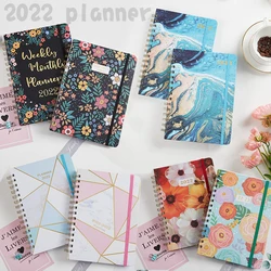 Agenda 2022 Cahier Kawaii Planner Libretas Planificateur Hebdomadaire Bobine Accessoires De Bureau À Faire Liste A5 Journal Cuadernos Cahiers 