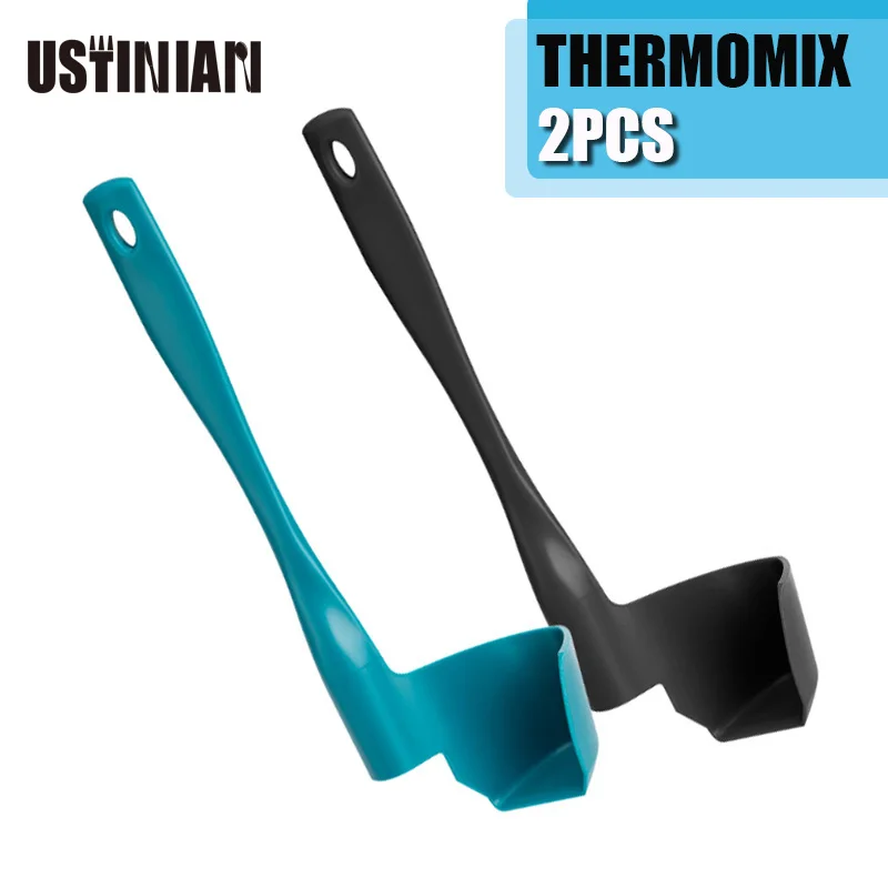 2Pcs Kitchen Thermomix TM6/TM5/TM31 Rotating Spatula For Kitchen Mixing Spatula Termomix