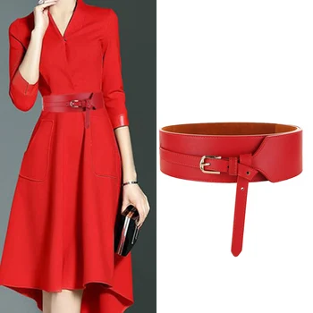 

Girls Wide Leather Belt Waistband Dress Overcoat Jeans Cinch Cummerbund 100cm