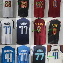 Мужской бейсбольный мяч Кливленд Даллас Коллин Секстон Кевин любовь Леброн Джеймс Дирк Nowitzki Luka Doncic майки