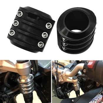 

For BMW R1250GS ADV R1250 GS R 1250GS LC Adventure 18-20 Front Fork Leg Top Tube Aluminum Sleeve Mod Protector Cap Black/Silver