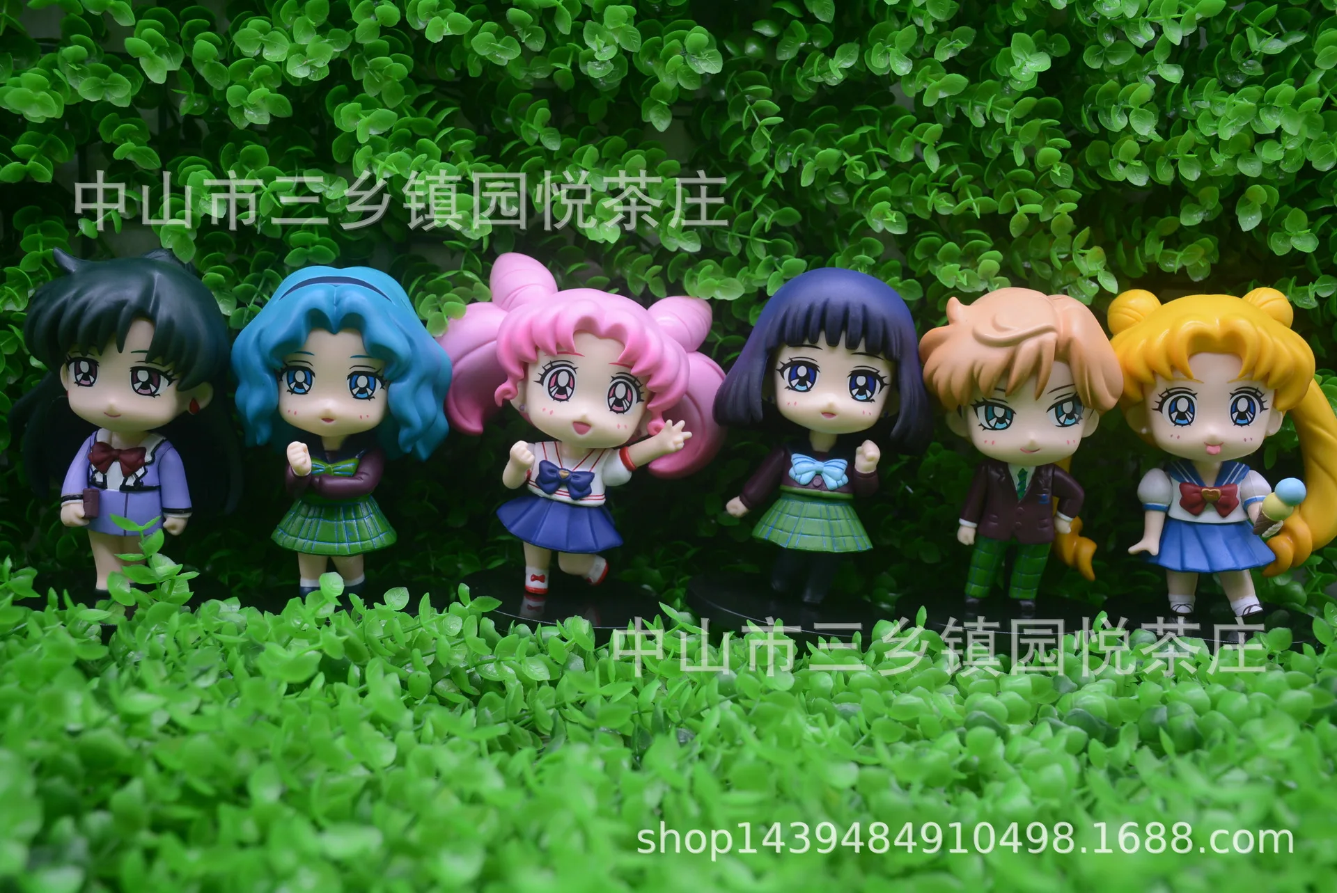 

Cute Campus 6-Pretty Girl Warrior Universe Heart Coffee Shop Desktop Ornaments Second Bomb Tea Series