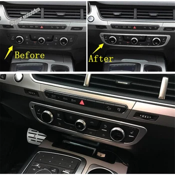 

Lapetus Front Air Conditioning AC Vent Outlet Knob Button Switch Cover Trim Fit For Audi Q7 2016 - 2019 ABS Accessories Interior