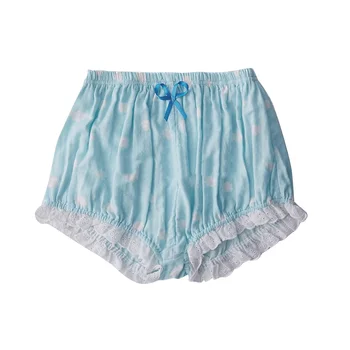 

Cute pumpkin shorts cute girl cotton cloud fruit print lotus leaf shorts Cosplay women's bloomers rare summer for abdl diaper