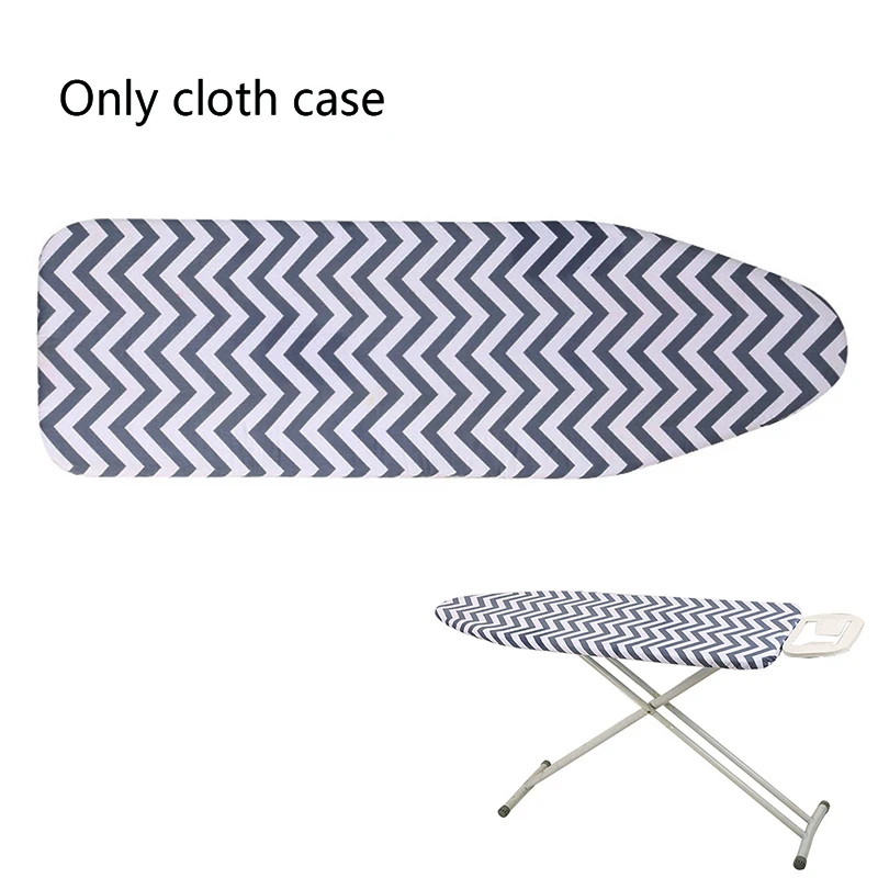 1pc Ironing Board Cover Protective Temperature Heat resistant Striped pattern Strap Protector 150x50cm Cotton Home Ironing Mat