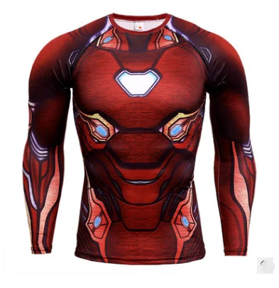 Новинка, колготки Человека-паука, Мстители, mtb, Джерси, Infinity War, спортивные топы для фитнеса, Marvel, футболка с длинным рукавом, майка для мотокросса
