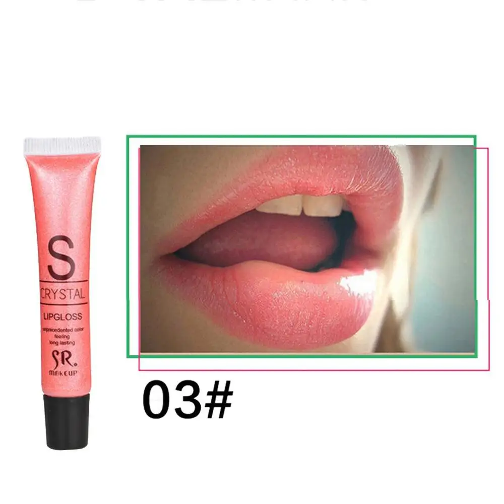 03 light rose red Жидкий водонепроницаемый Увлажняющий блеск для губ перламутровая вода искушение со шлангом золотой блеск для губ Универсальный 12 цветов - Цвет: 03 light rose red
