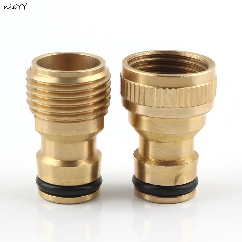 

1/2" Copper Nipple Linker Quick Connector Female Male Thread Watering Joints For Water Dipping Faucet Garden Hose/Pipe Connector