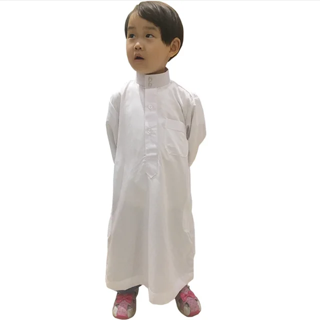 Jubba Thobe Boys Islamic Clothing Kids Muslim Thobe Arab Abaya Robes