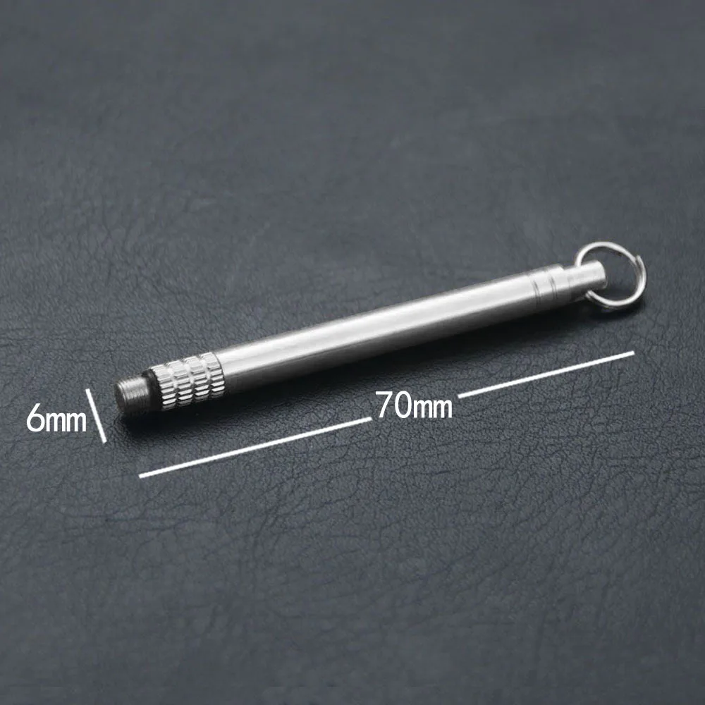 Toothpick Set Titanium Outdoor EDC Portable Multifunctional Toothpick Bottle Fruit Fork Camping Tool