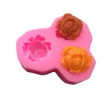 3D цветок силиконовые формочки для помадок романтичное украшение для свадьбы инструменты для украшения торта резак для печенья шоколадная выпечка