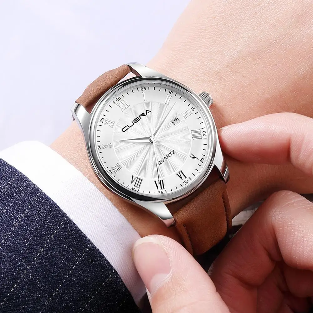 Relogio Masculino CUENA Для мужчин часы 2021 горячая распродажа Роскошные трех глаз синий