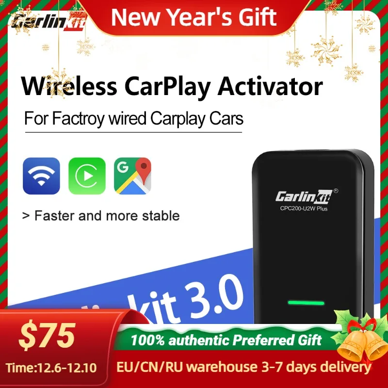 Беспроводной активатор Carlinkit 3.0 для Seat Leon 5f Mk2 Mk3 Ibiza 6j на Opel Insignia Astra H G Vectra C Zafira B Corsa D