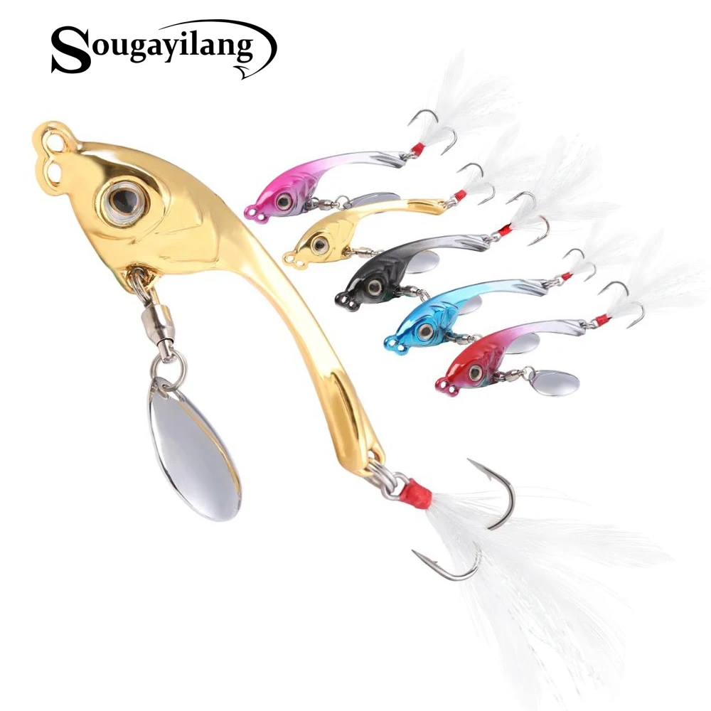 Sougayilang 5pcs 12g 7.5cm Artificial Bait Eyes Crankbait Wobbler