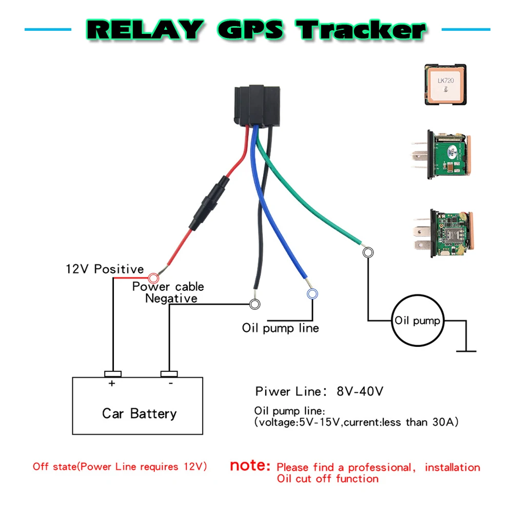 Высококачественный GPS трекер мини релейный локатор автомобиля отключение и