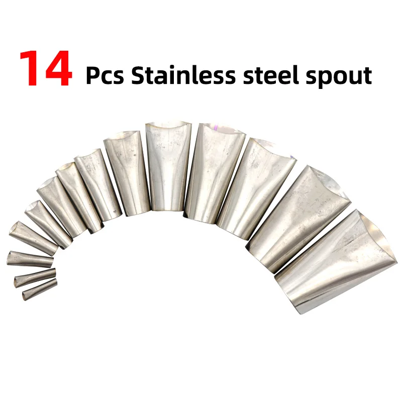 Caulking Nozzle 14 PCS Caulking Finisher Silicone Sealant Nozzle Glue Remover Scraper Waterproof for Bathroom Window Sink Joint