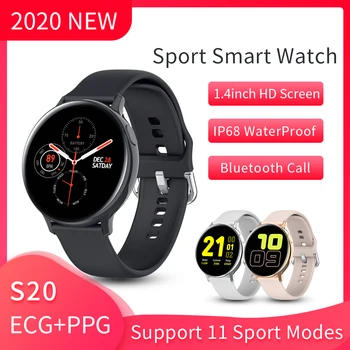 

S20 Pro Smart Watch Men/Women 2020 Heart Rate ECG PPG Smart Watch Android IOS Smartwatch Ip68 Waterproof Sports Watches For Men
