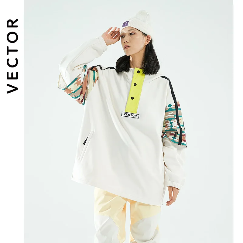 Casual Hoodie Women Winter Skiing Sweatshirt Fleece 100% Cotton Tracksuit Jumper