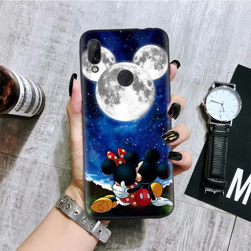 Mi nnie девять черная крышка чехол для телефона для Xiaomi Redmi Note фотоаппаратов моментальной печати 8 7 7S 7A 6 S2 GO K20 Pro 6A mi 6X 5X A1 CC 9 8 Coque
