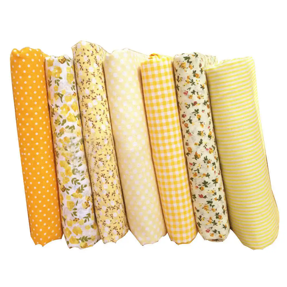 7x 100% Cotton Fabric DIY Assorted Squares Pre-Cut Bedding Suite Quarters Bundle Printed Patchwork 7Pcs/Pack | Дом и сад