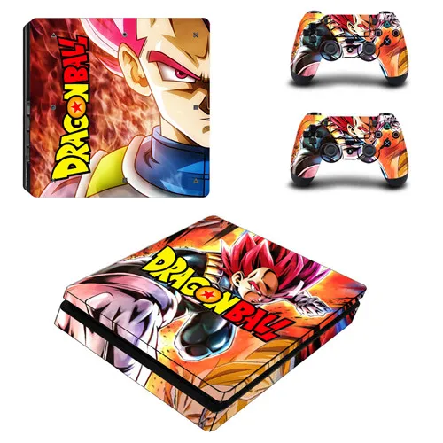 Dragon Ball супер полное покрытие лицевые панели PS4 тонкая кожа Виниловая наклейка, стикер для Playstation 4 консоль и контроллер PS4 тонкая кожа - Цвет: P4SQB0078