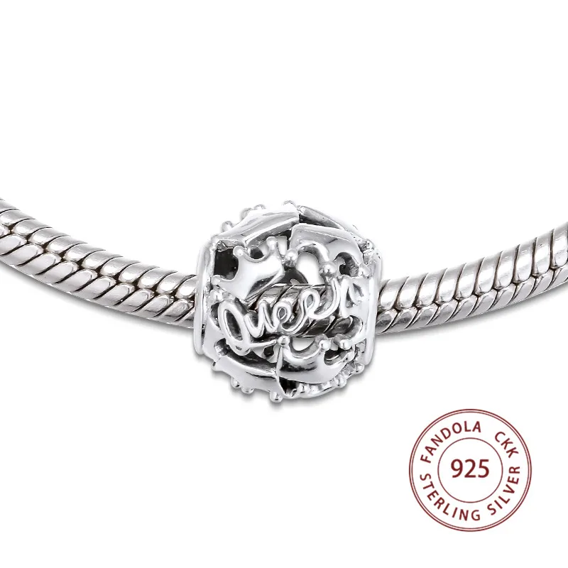 Подходит Пандора браслет Argent Шарм 925 серебро королева и королевские короны подвески бусины для изготовления ювелирных изделий kralen