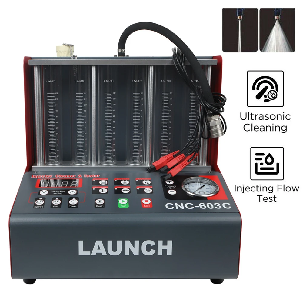 LaunchCNC603CCarFuelInjectorTesterCleanerMachineInjector