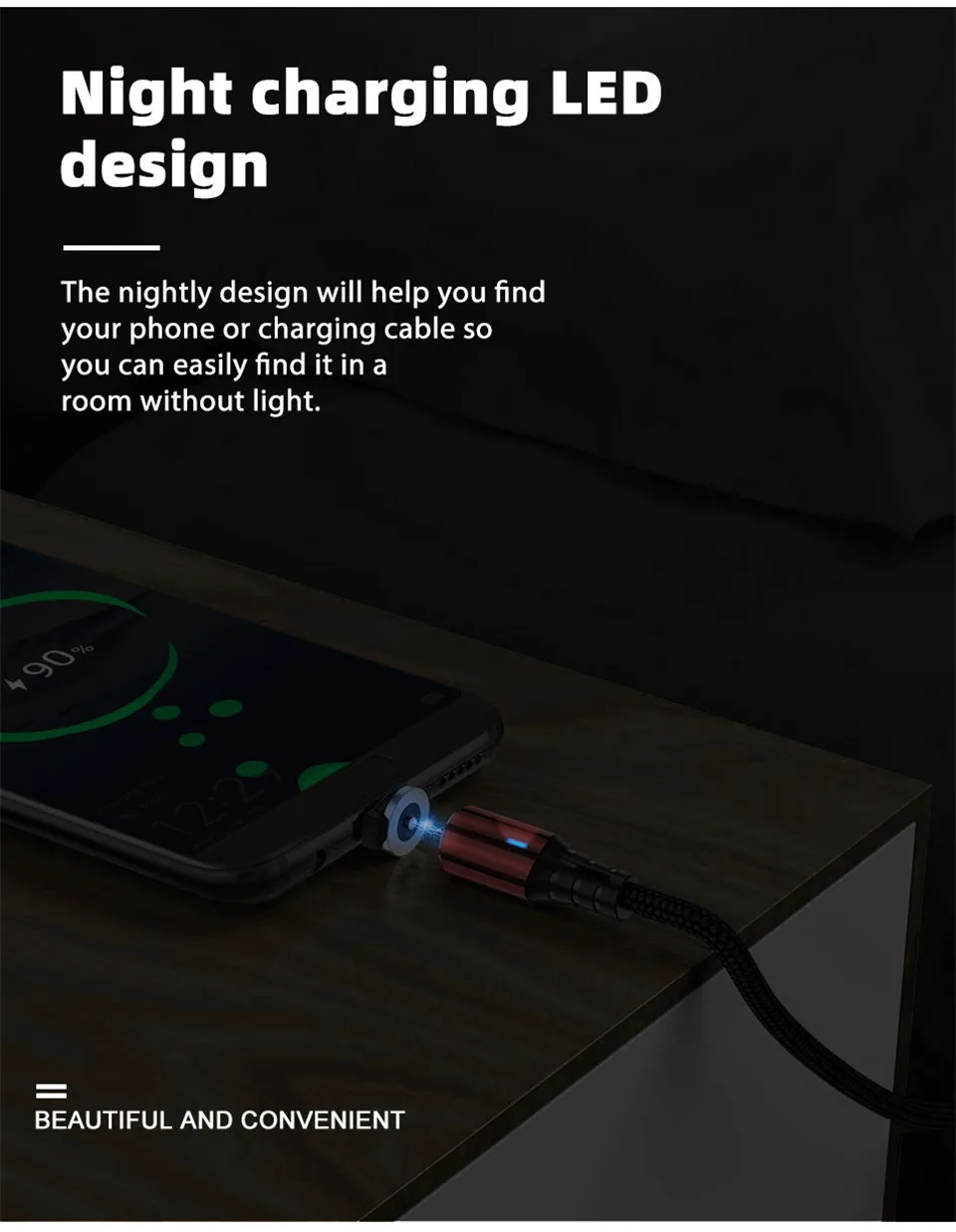 USLION 2 м Магнитный usb кабель для зарядки samsung S8 iPhone 8 Plus светодиодный магнитный Micro usb type C кабель USB-C зарядное устройство для мобильного телефона