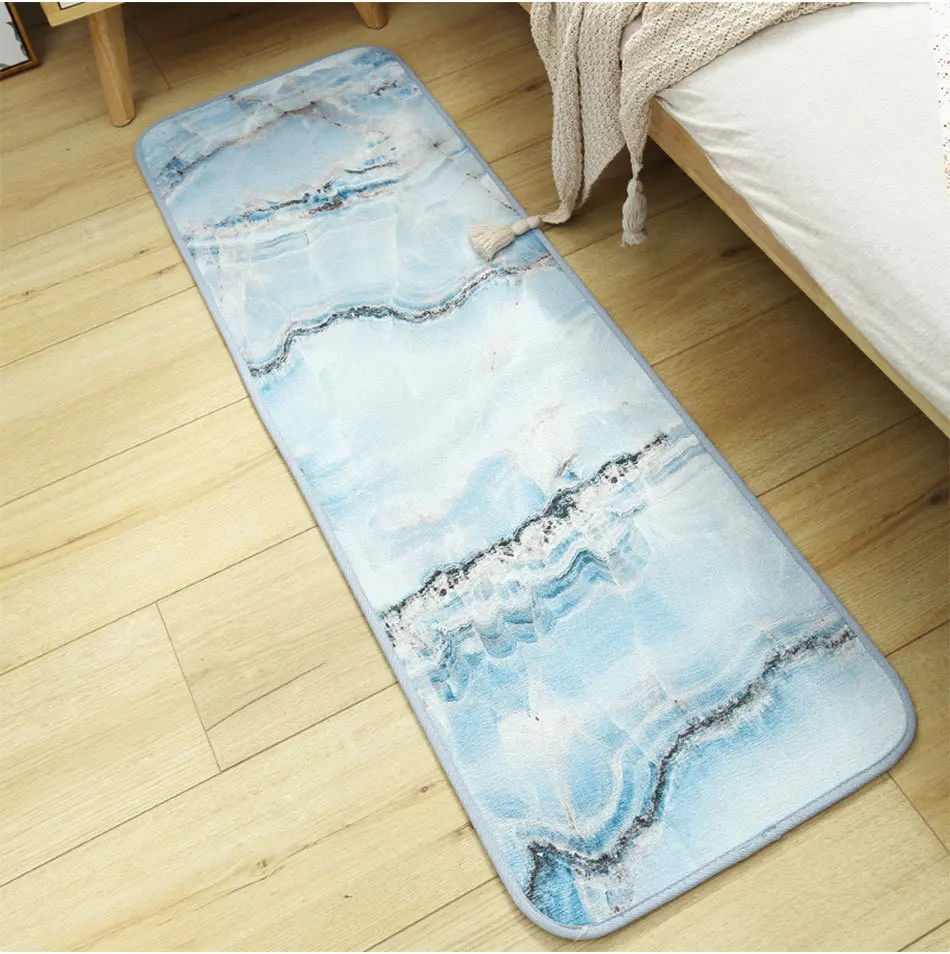 Long Kitchen Mat Bath Carpet Floor Mat Home Entrance Doormat Tapete Absorbent Bedroom Living Room Floor Mats Modern Kitchen Rug