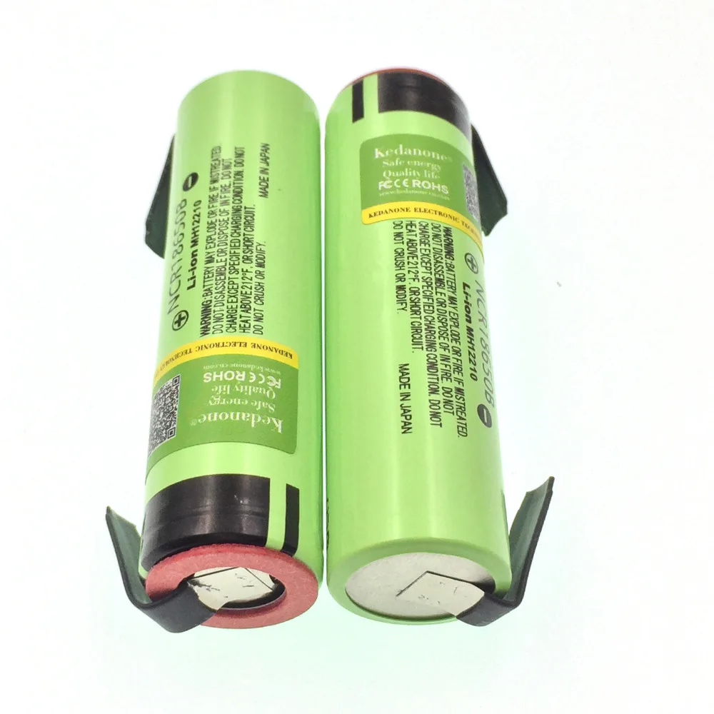 NEW original NCR18650B 3.7V 3400mAh 18650 rechargeable lithium battery is suitable for Panasonic flashlight + DIY nickel film