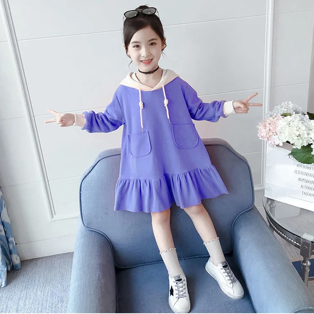 Girls Sweatshirt Dress Size 12 | Dress Girls Autumn Clothing 14 - Girl  Dresses Autumn - Aliexpress