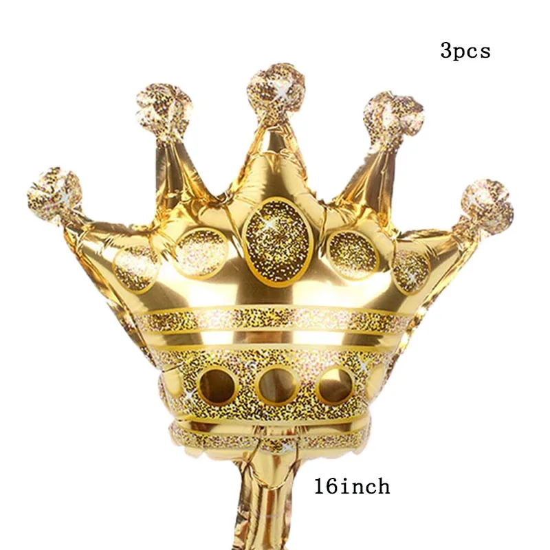 mini gold crown 3pcs 3 шт./лот 16 дюймов мини шарики короны для детей для отдыха и вечеринок расположение декорационная Игрушка Рождество День рождения девичник globos - Цвет: mini gold crown 3pcs