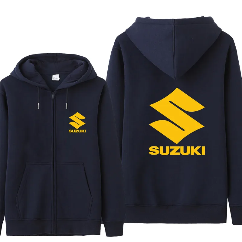Autumn Motorcycle Suzuki Hoodies Men Fashion Coat Fleece Pullover Unisex Man Clothing