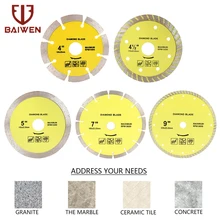 

1pc Diamond Cutting Disc Ceramic Saw Blade For Porcelain Tile Granite Marble Stone Concrete Cutting 105/115/125/180/230mm
