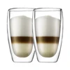 2 Pcs 450ml Bodum Double-deck Vacuum Egg Shape Cold Proof Beer Mugs Latte Cappuccino Coffee Glass Juice Breakfast Ice Cream Cup ► Photo 2/6