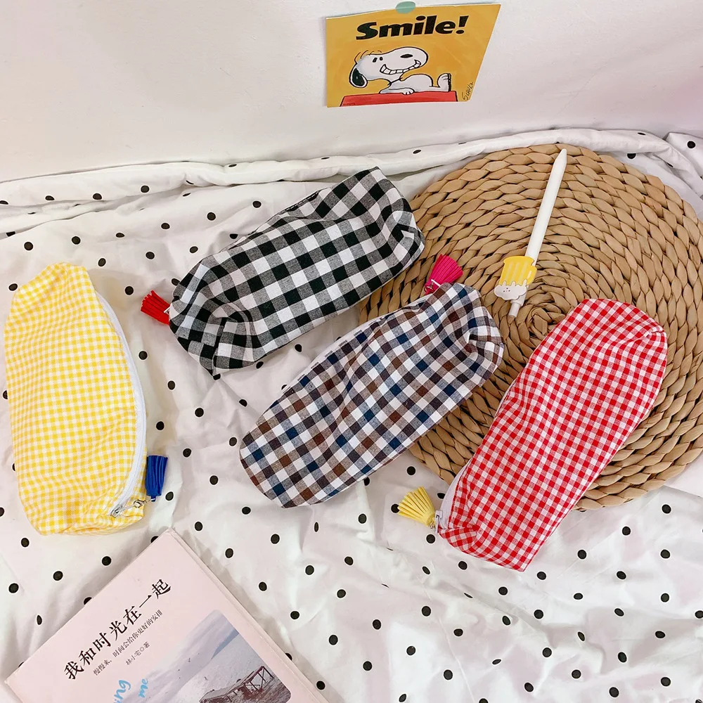 Пенал kalem kutusu холст большой емкости newme trousse scolaire розовый kawaii ferace cartuchera para lapices school etui box