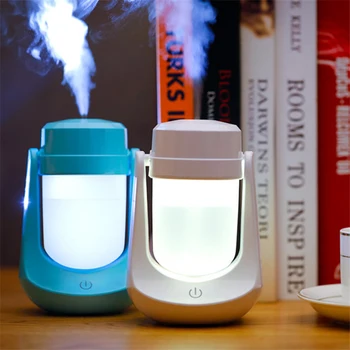 

DEKAXI Air Humidifier 120ML Mini Aroma Essential Oil Diffuser Car Humidifiers LED Light Office Ultrasonic Mist Maker Air Purifie