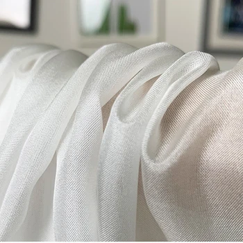 

8 momme Natural Silk Habutai Fabric White color 114cm Cloth for dress scarves inner lining DIY Fabrics Material