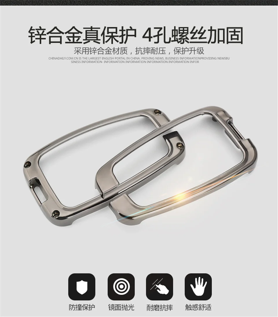 Portachiavi auto per Toyota Key cover per Chr Rav4 Auris Avensis Prius Aygo Camry Corolla Cruiser Land 200 Prado Crown Car key fob - Hfdbf23bd019f42f586bfe086215dff582